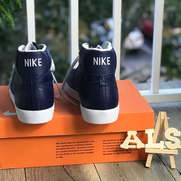 NWT Nike Blazer MID PRM LE Binary Blue M AUTHENTIC - Picture 6 of 8